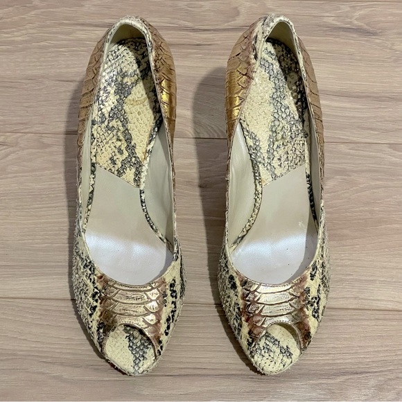Vintage Dior | Ombre Python Platform High Heels - Picture 4 of 10